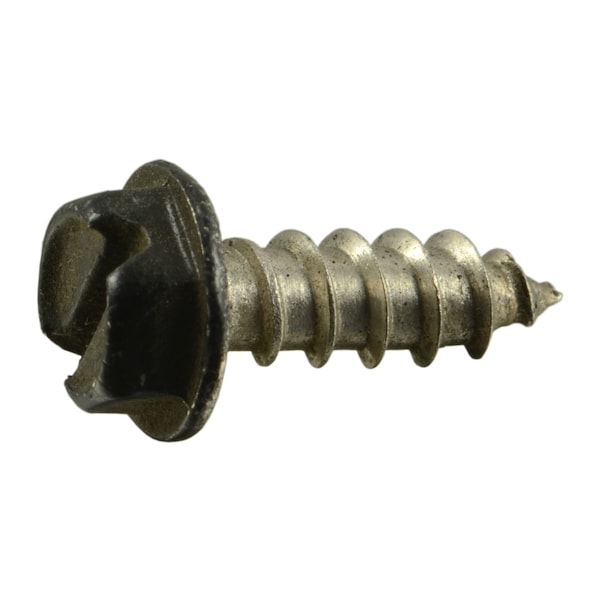 Midwest Fastener Sheet Metal Screw, #8 x 1/2 in, Painted 18-8 Stainless Steel Flange Hex Head 20 PK 71021 - main